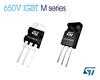 ST, 20kHz 파워 스위칭 애플리케이션 효율성 높이는 새로운 650V IGBT M시리즈 출시 